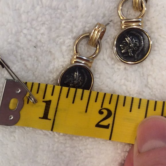 Vintage Old Coin Earrings - Picture 9 of 11